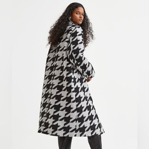 H&M Houndstooth Coat New - Picture 9 of 10